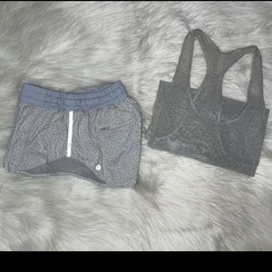 Lululemon hotty hot shorts & tank set